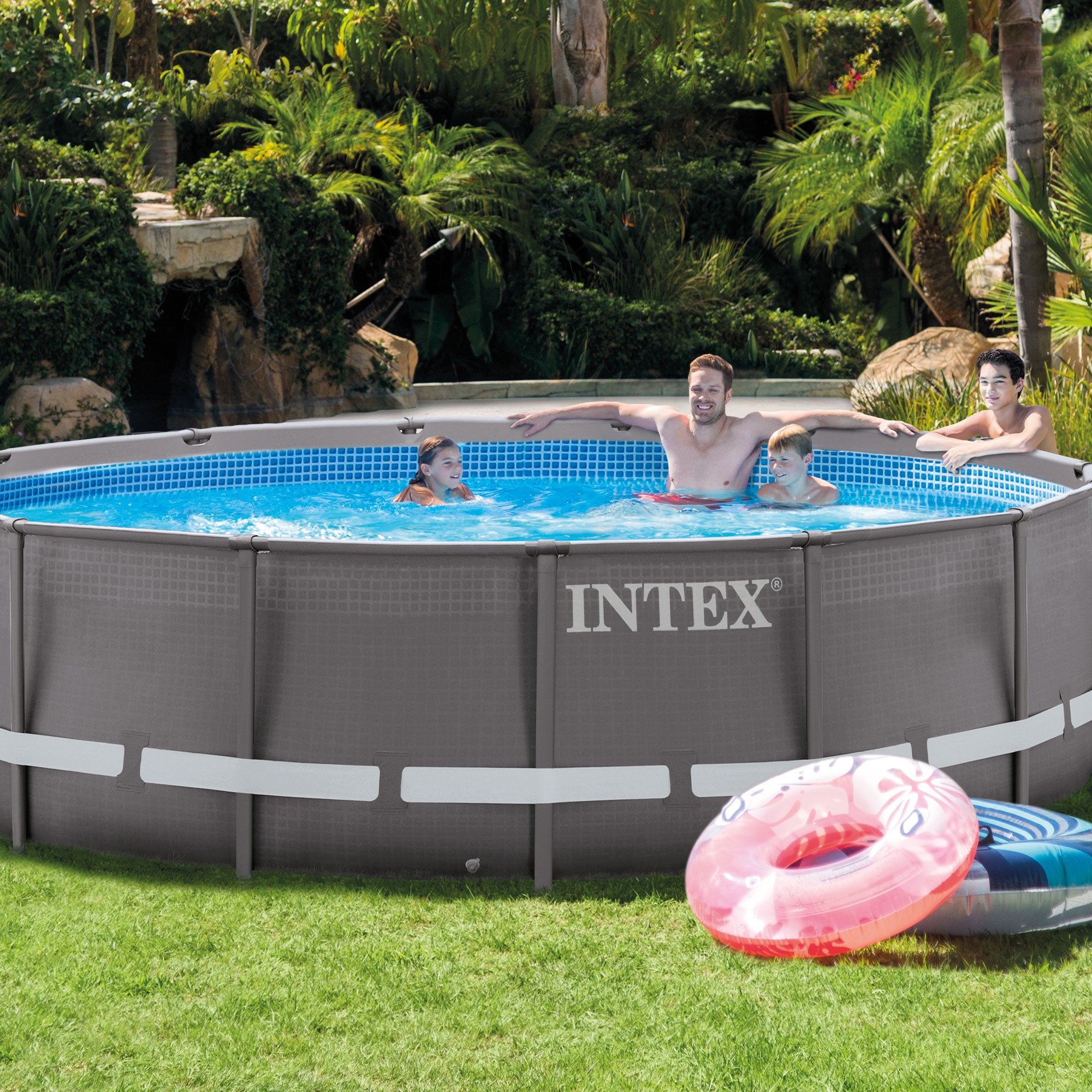 Intex 14' x 42" Ultra Frame Pool Set w/ 1000 GPH Filter Pump 28309EH (Open Box)