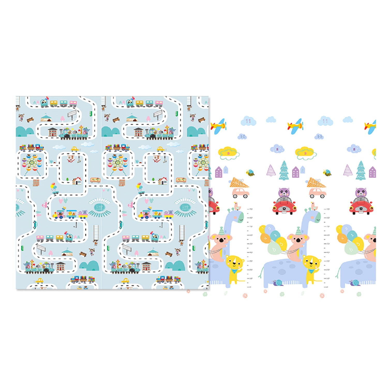 ISFC INSURFINSPORT Large Folding Portable Waterproof Crawling Blue Baby Play Mat (Refurbished)