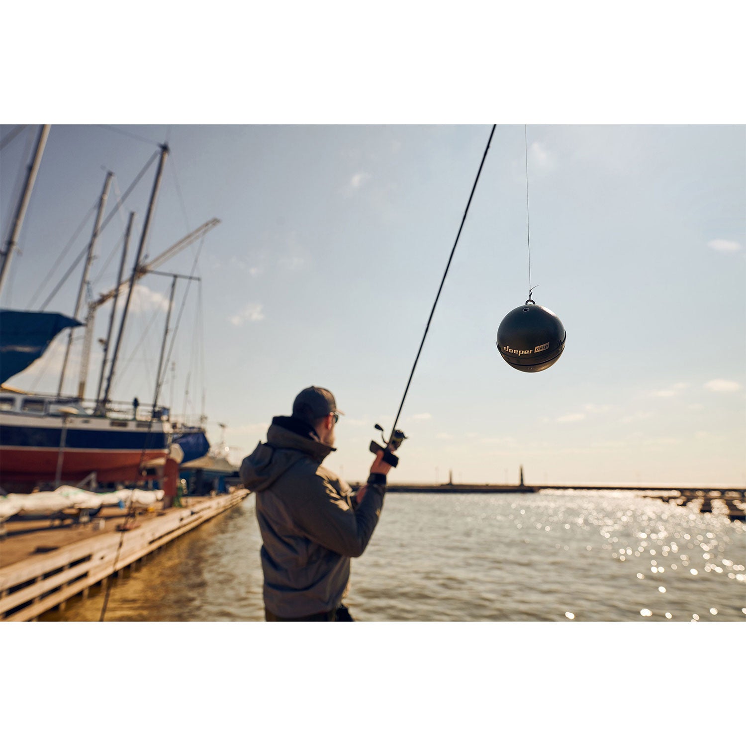 Deeper Chirp Smart Sonar Castable Fish Finder, Wireless Depth Finder (Open Box)