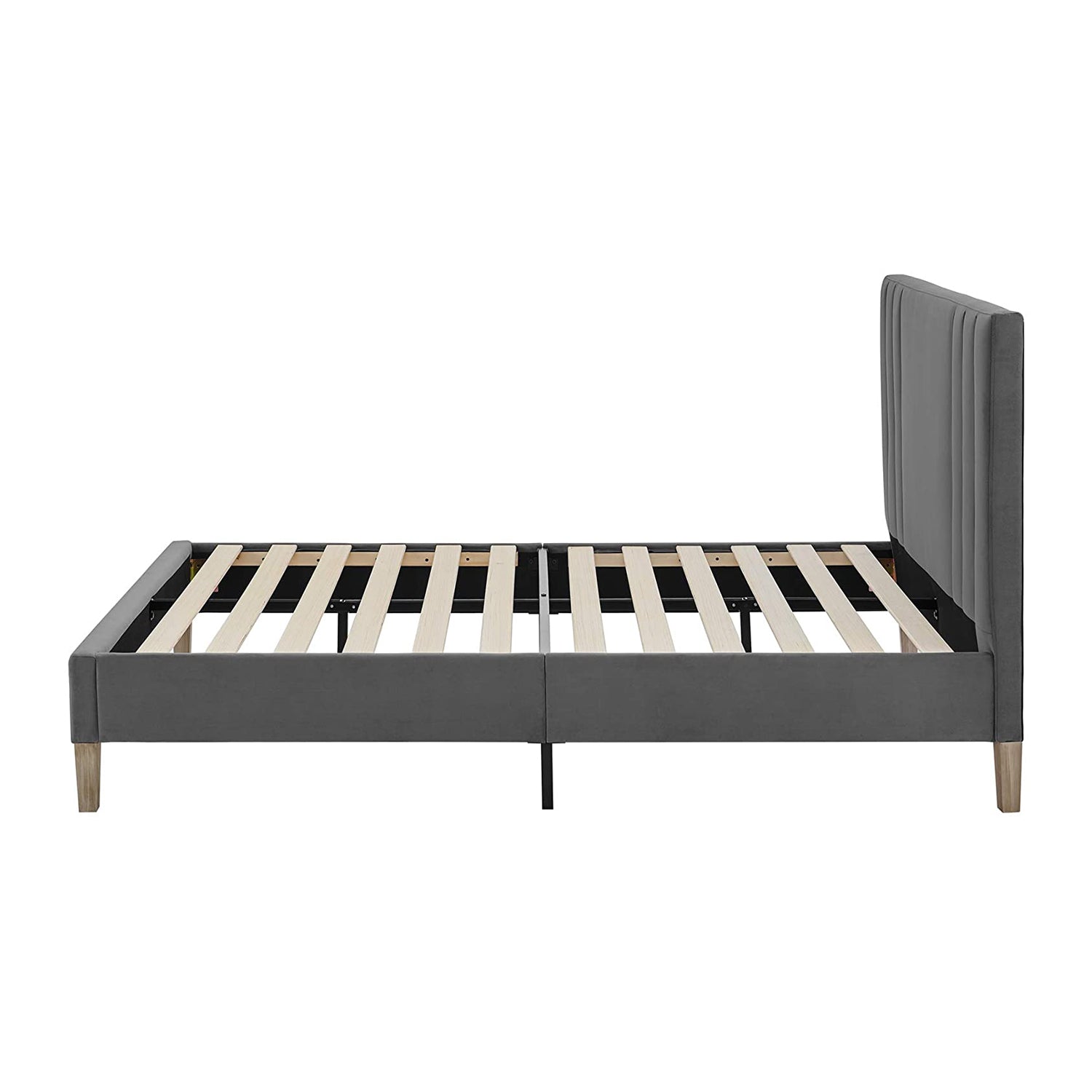 Classic Brands Chicago Modern Tufted Platform Bed Frame, Full, Antonio Mid Night