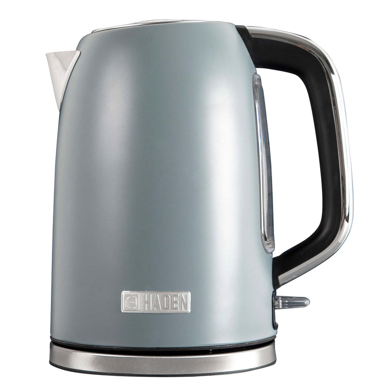 Haden Perth 1.7 Liter Stainless Steel Electric Kettle with Auto Shut-Off, Gray