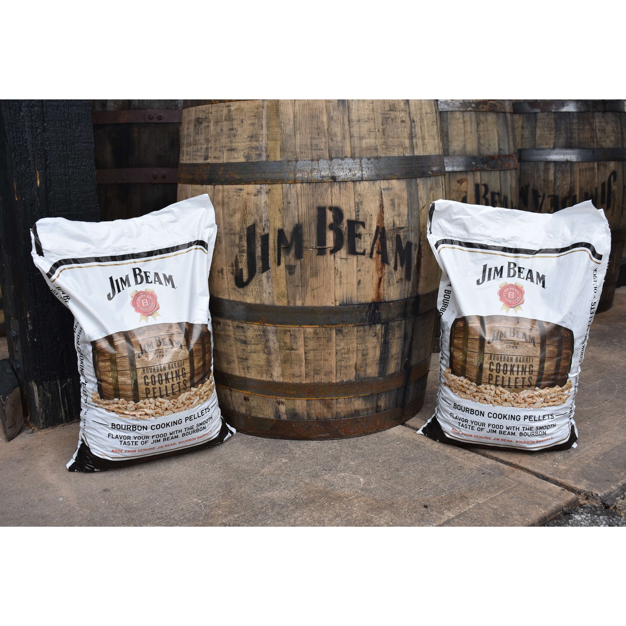 Ol' Hick Cooking Pellets Jim Beam Bourbon Barrel BBQ Grilling Pellets (2 Pack) - VMInnovations