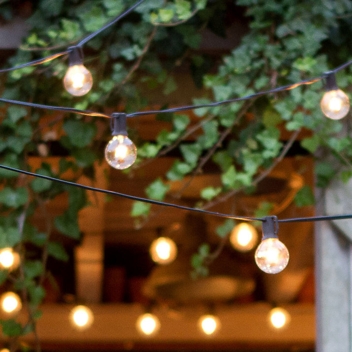 Brightech Waterproof LED Outdoor 26 Feet String Patio Globe Lights (2 Pack)