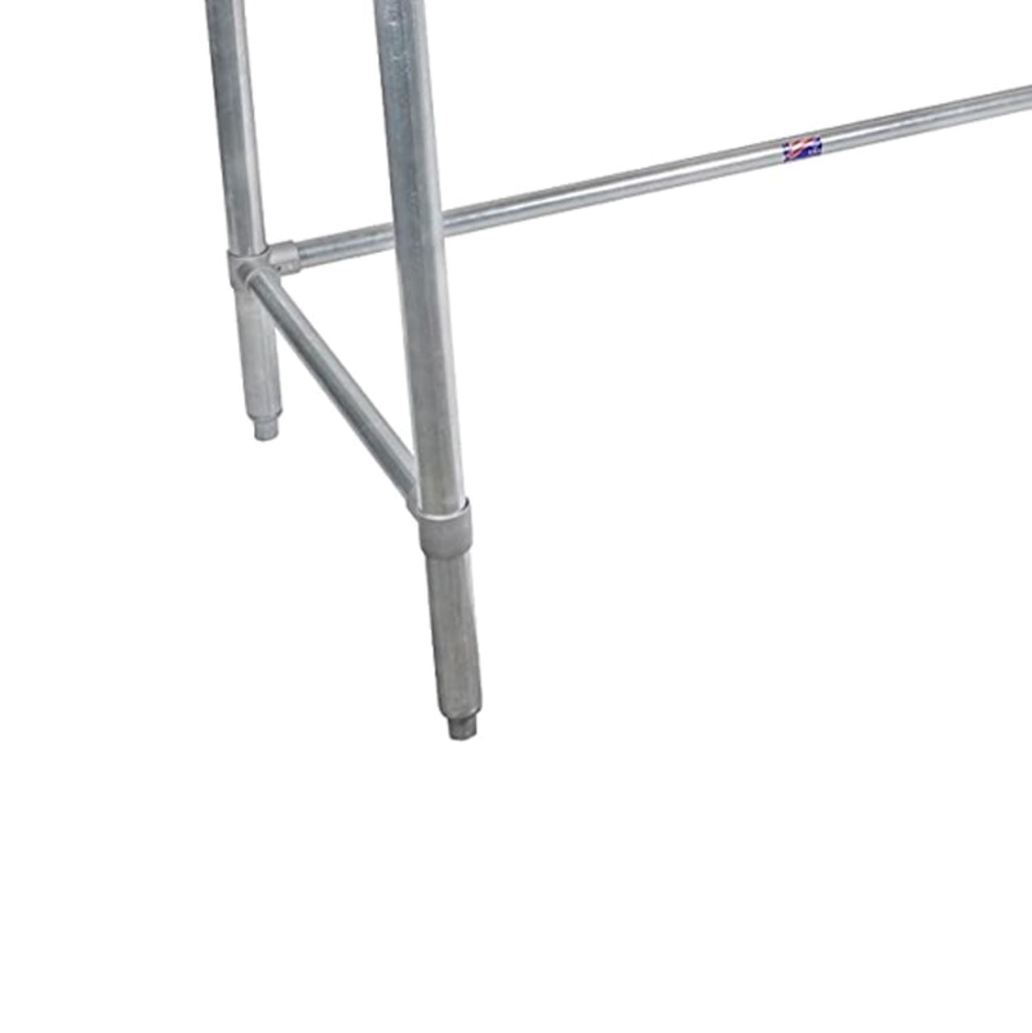 John Boos Maple Wood Top Work Table with Galvanized Steel Base, 48 x 30 x 1.5"