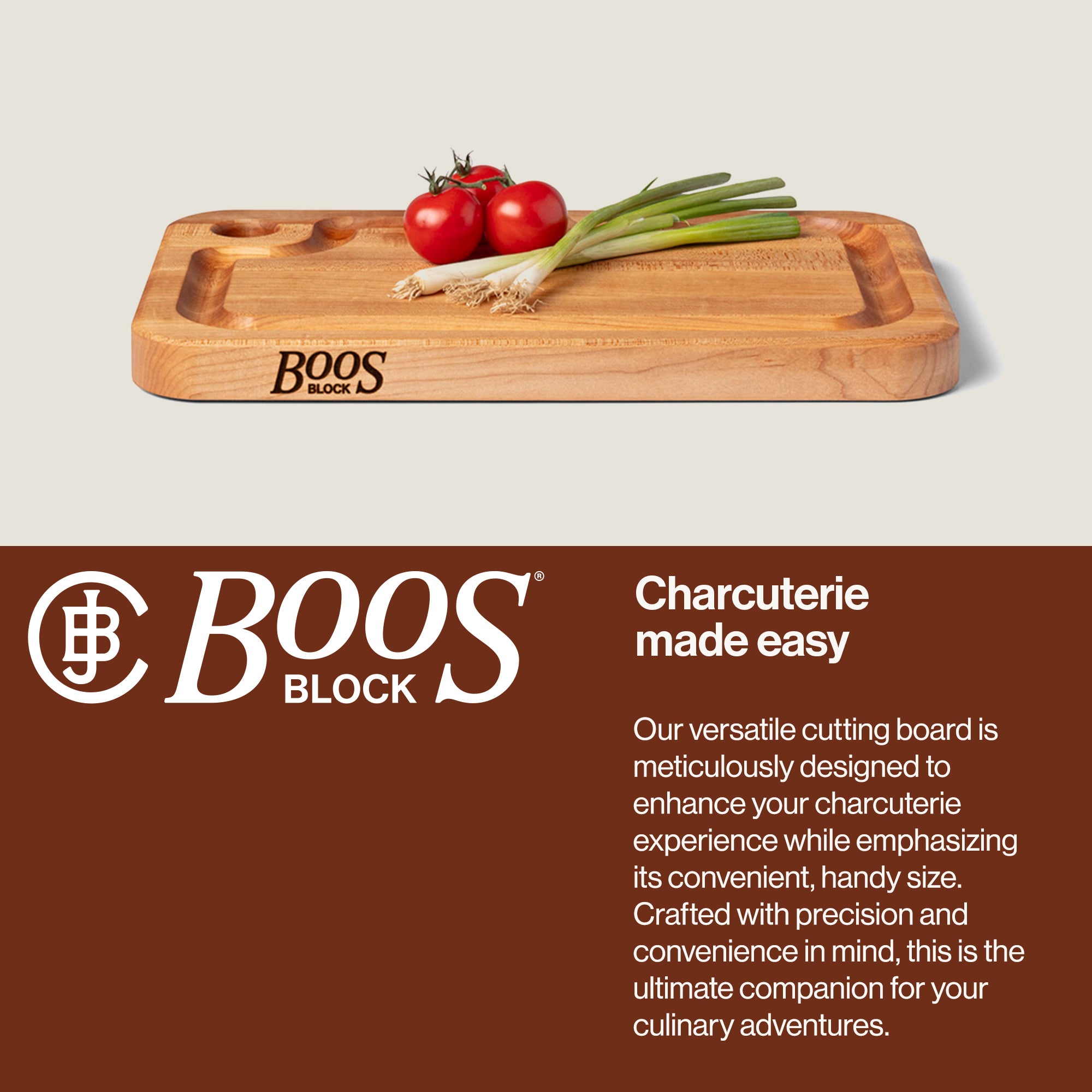 John Boos Maple Wood Edge Grain Kitchen Cutting Board,16"x10"x1.25"(Used)
