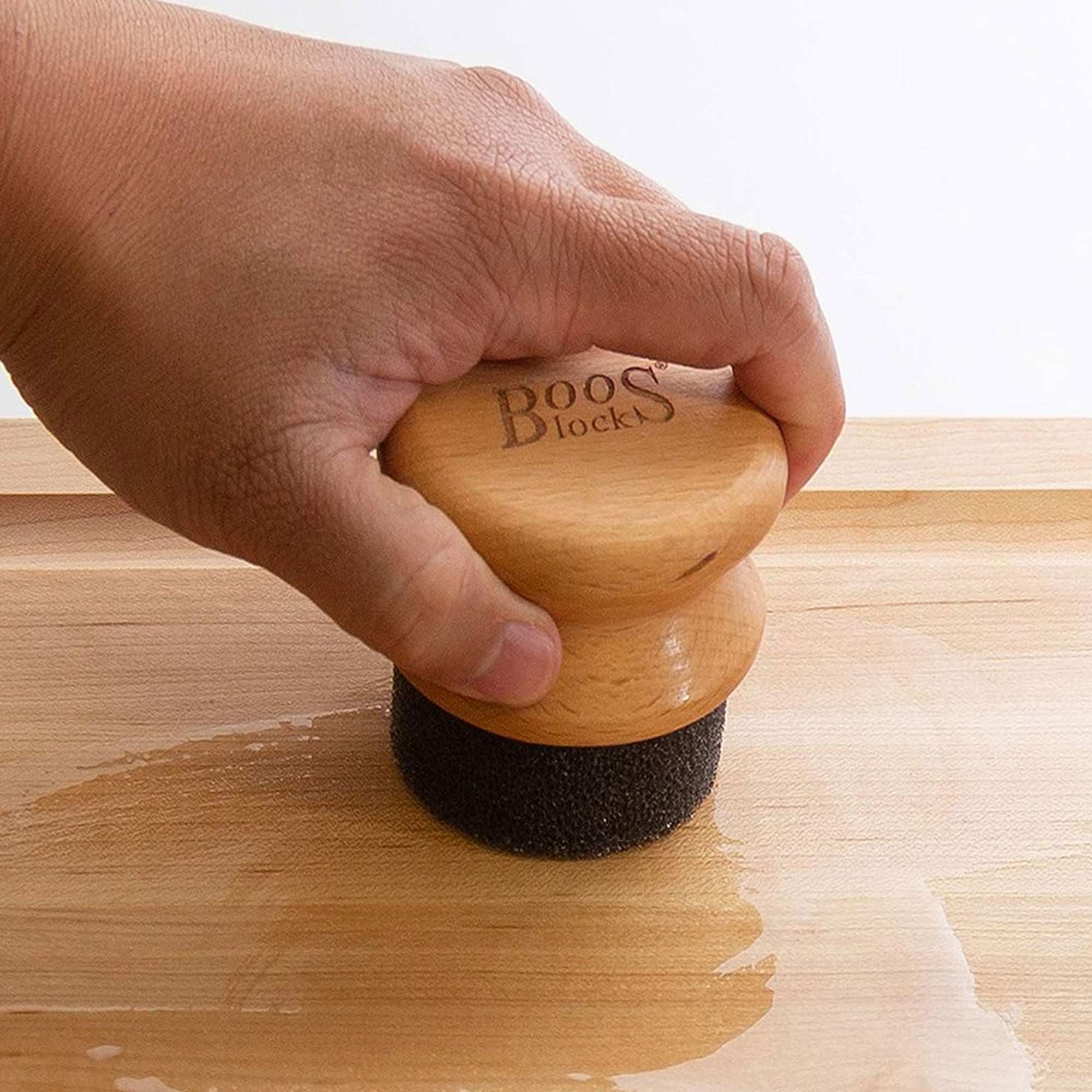 John Boos Butcher Block Oil & Cream Applicator for Wood, Beechwood (Open Box) - VMInnovations