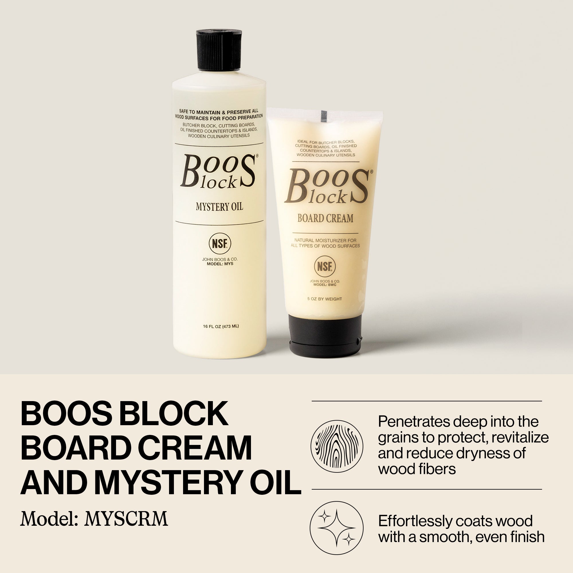 John Boos Mystery Oil & Moisture Cream for Butcher Blocks & Cutting Boards(Used)