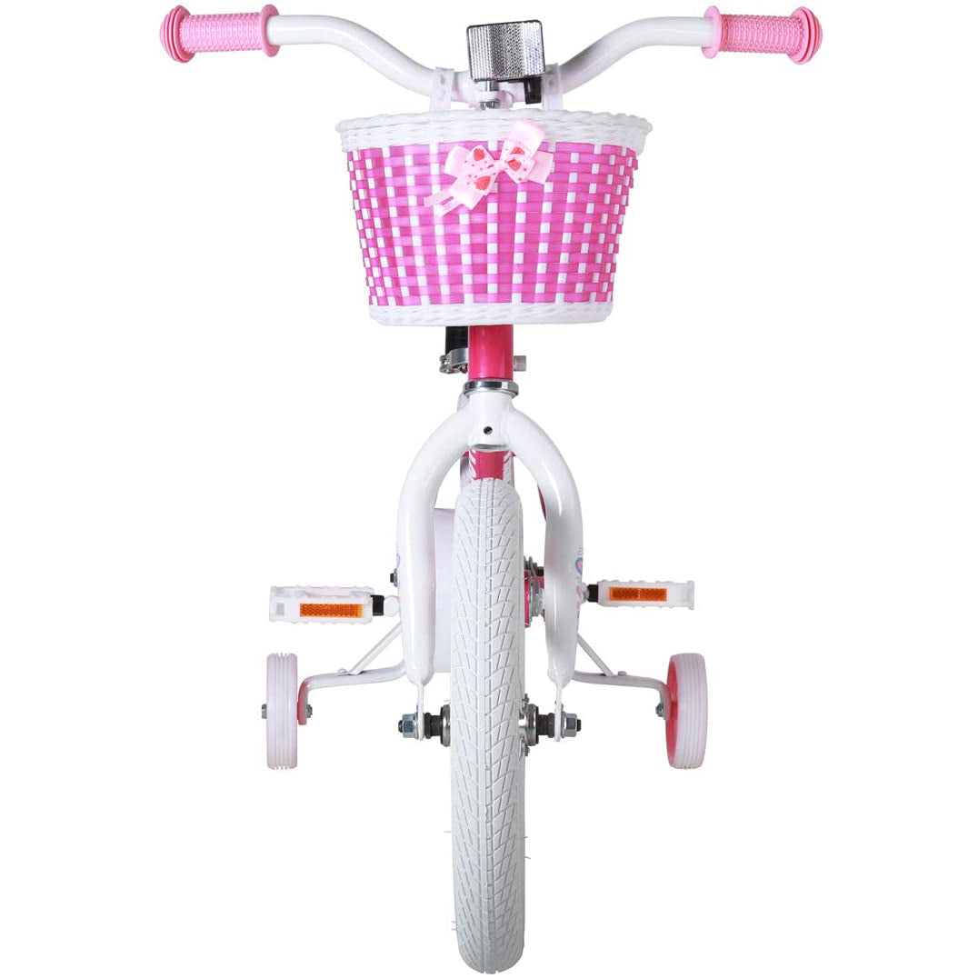 Joystar Angel 14 Inch Ages 3 to 5 Kids Bike with Training Wheels, Pink(Open Box) - VMInnovations