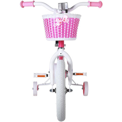 Joystar Angel 18 Inch Ages 5 to 9 Kids Balance Bike with Training Wheels, Pink