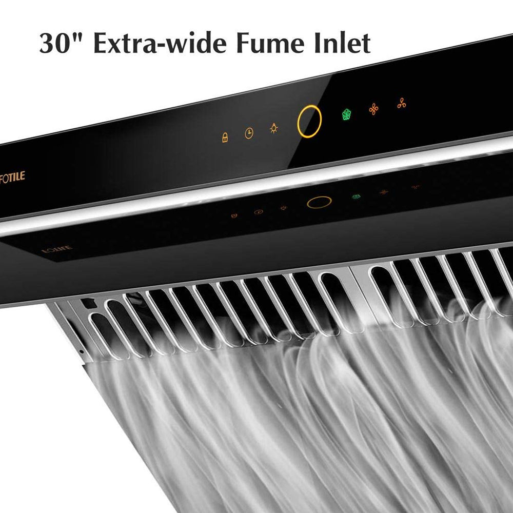 FOTILE Under Cabinet Wall Mount Kitchen Range Hood, Black Glass (For Parts)