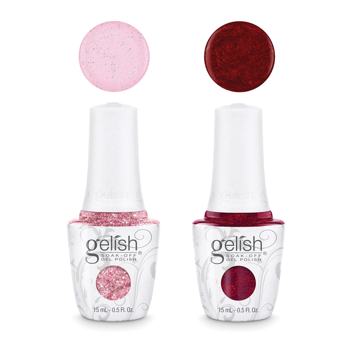 Gelish MINI Soak Off Gel Nail Polish Starter Kit, LED Light, Terrific Trio Set