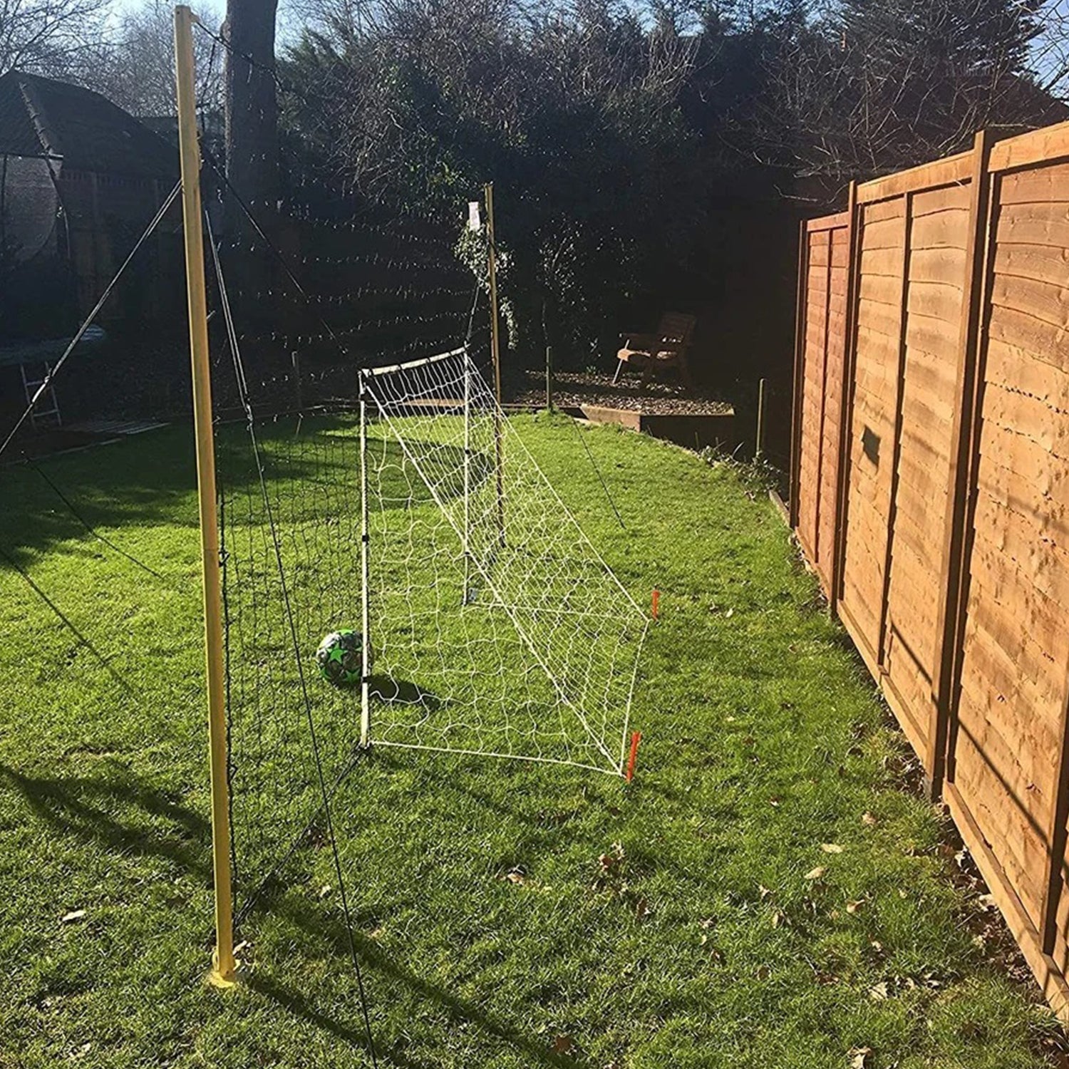 Open Goaaal 3 In 1 Goal Rebounder & Backstop Soccer Trainer Starter Net (Used) - VMInnovations