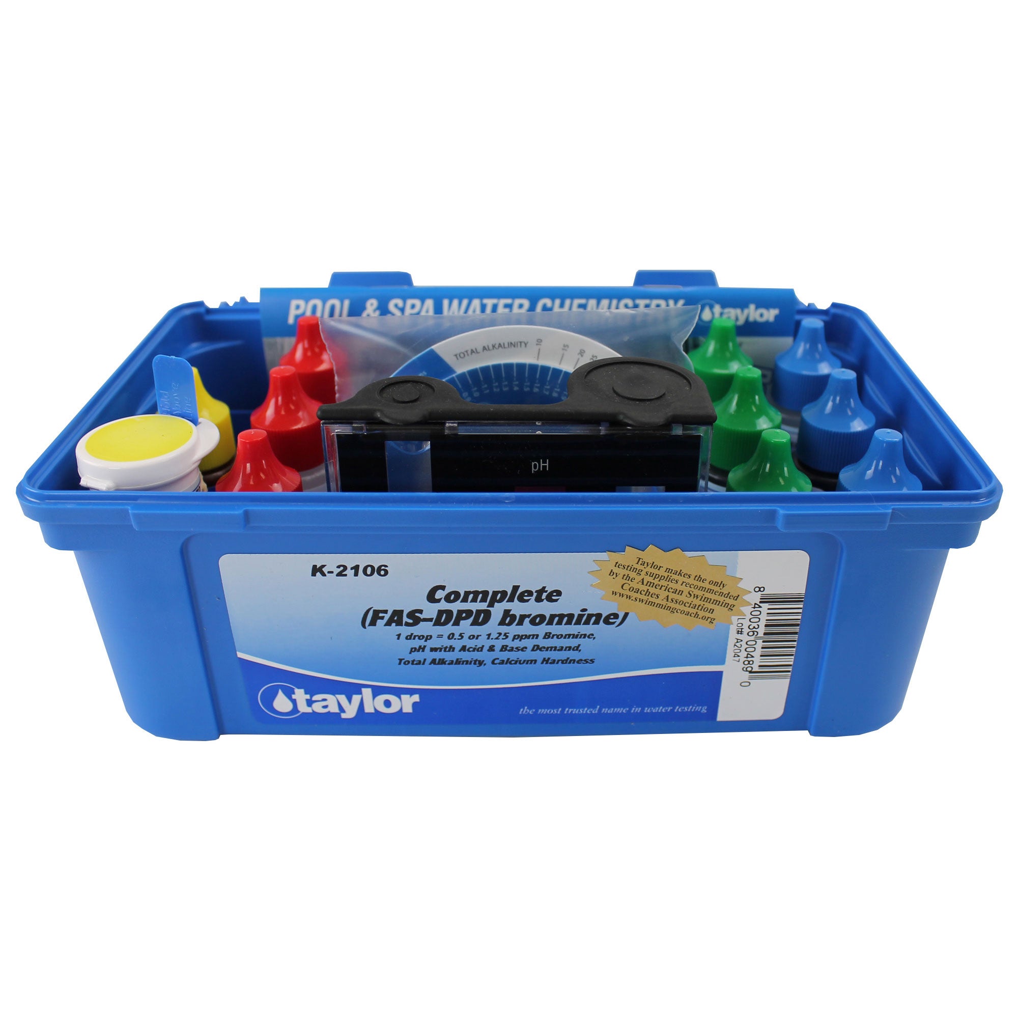 Taylor K-2106 Complete Swimming Pool/Spa Water Test Kit FAS-DPD Bromine K2106