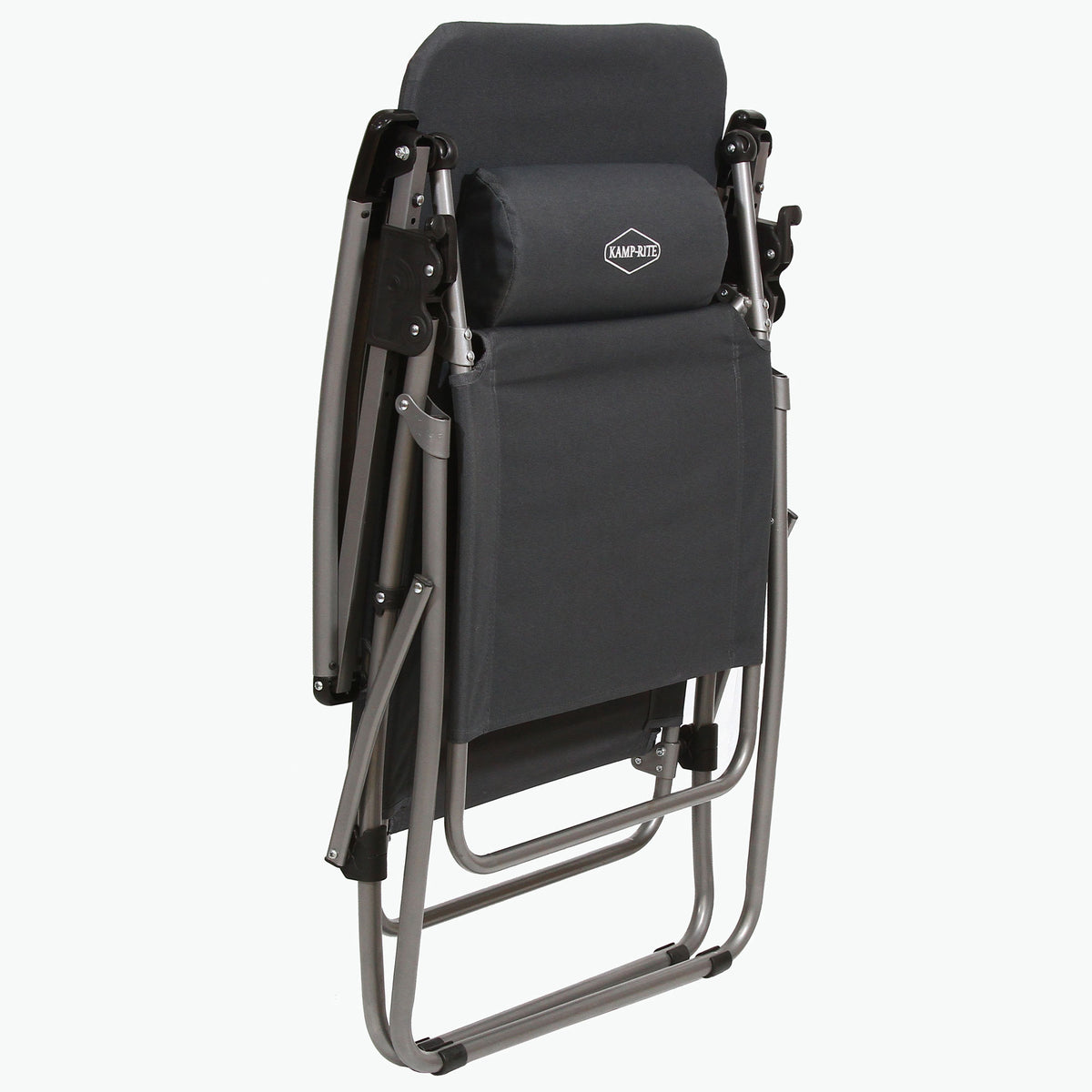 Kamp-Rite Camping Beach Patio Sports Anti Gravity Folding Chair, Gray (Used)