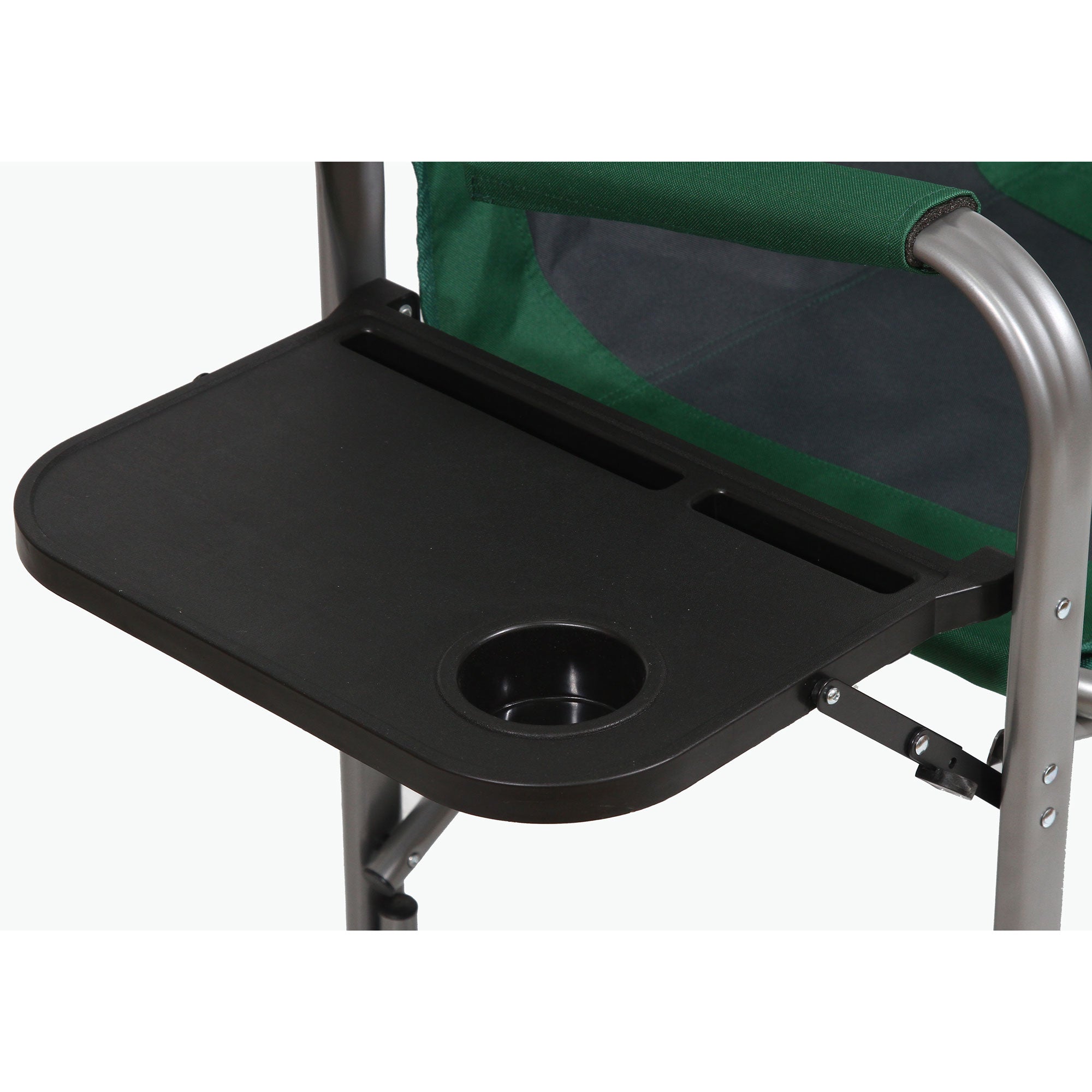Kamp-Rite Director's Chair Camping Folding Chair with Side Table, Green (Used) - VMInnovations
