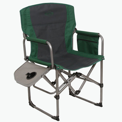 Kamp-Rite Folding Compact Director's Chair w/ Side Table (Open Box)