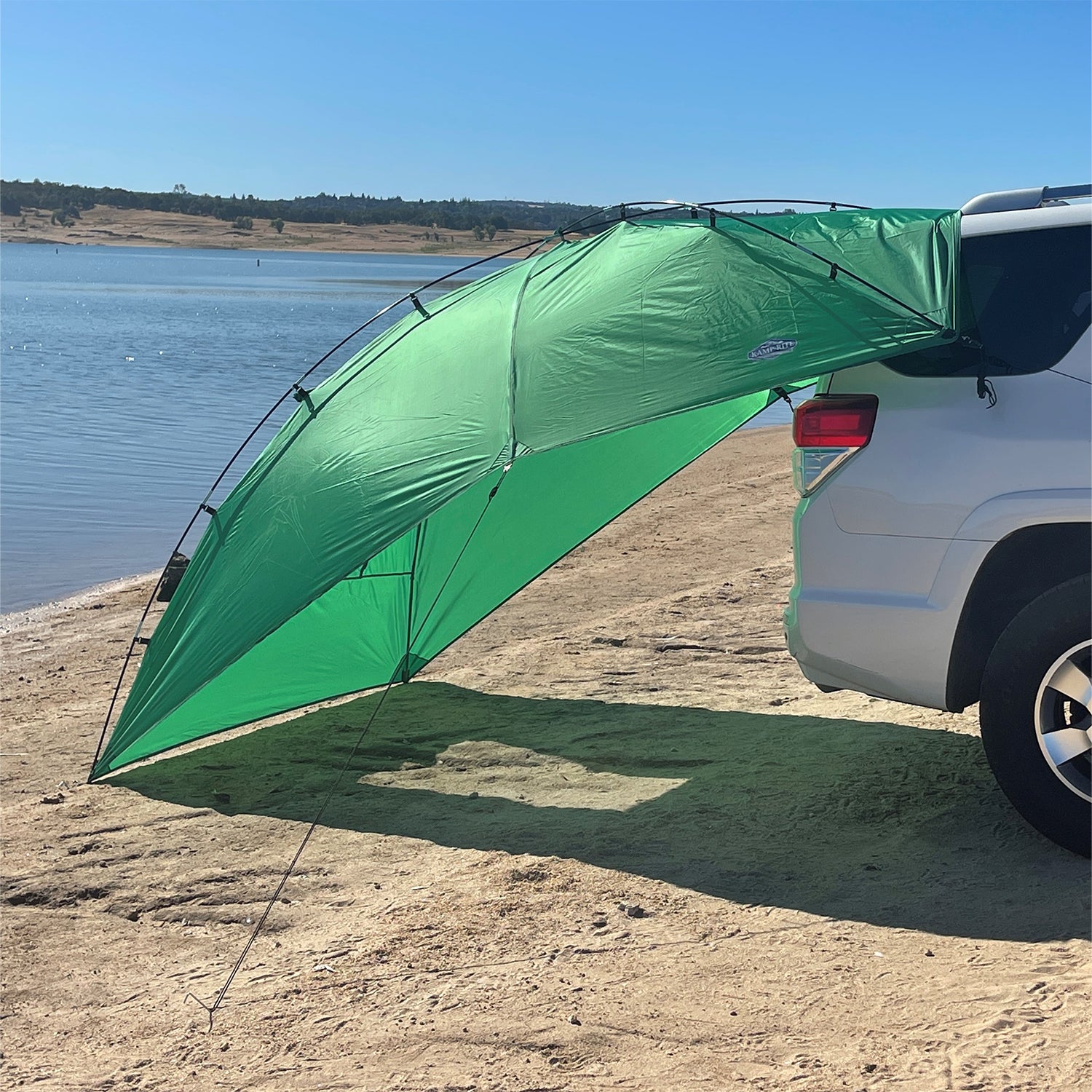 Kamp-Rite Shade Camping Awning for SUV Sport Vehicle & Carry Bag, Green (Used)