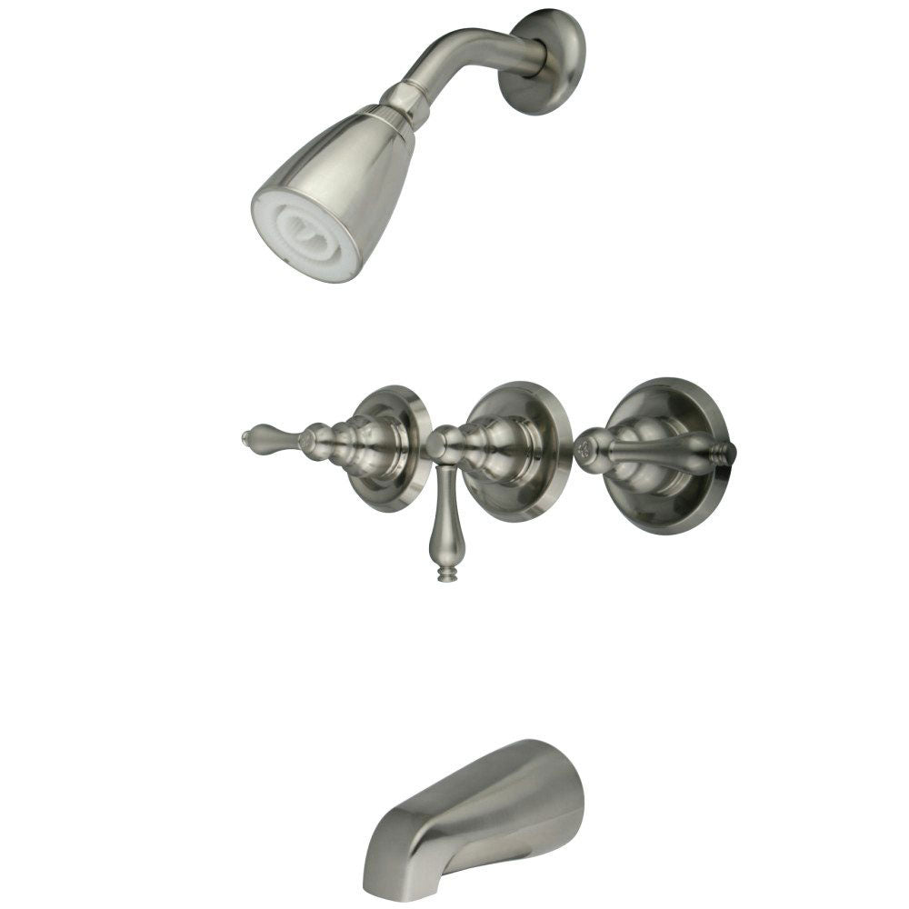 Kingston Brass Magellan 5 Pc. Tub and Shower Faucet, Brushed Nickel (Open Box)