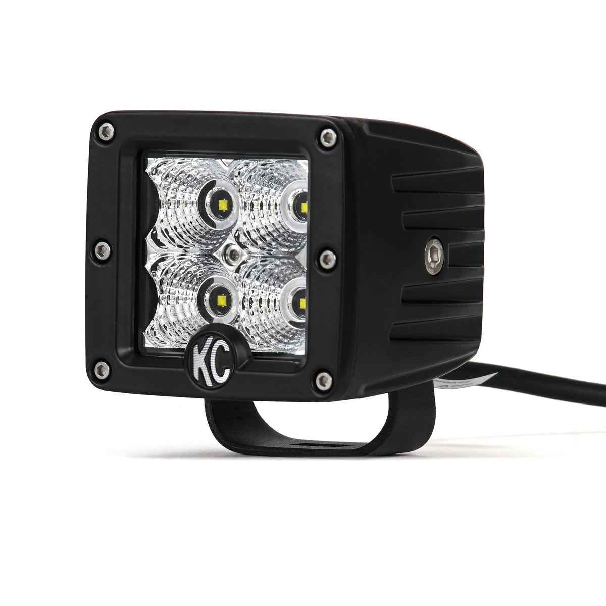 KC HiLiTES 332 C Series 3 Inch LED Dual Pair Flood Beam Light System Pack Kit