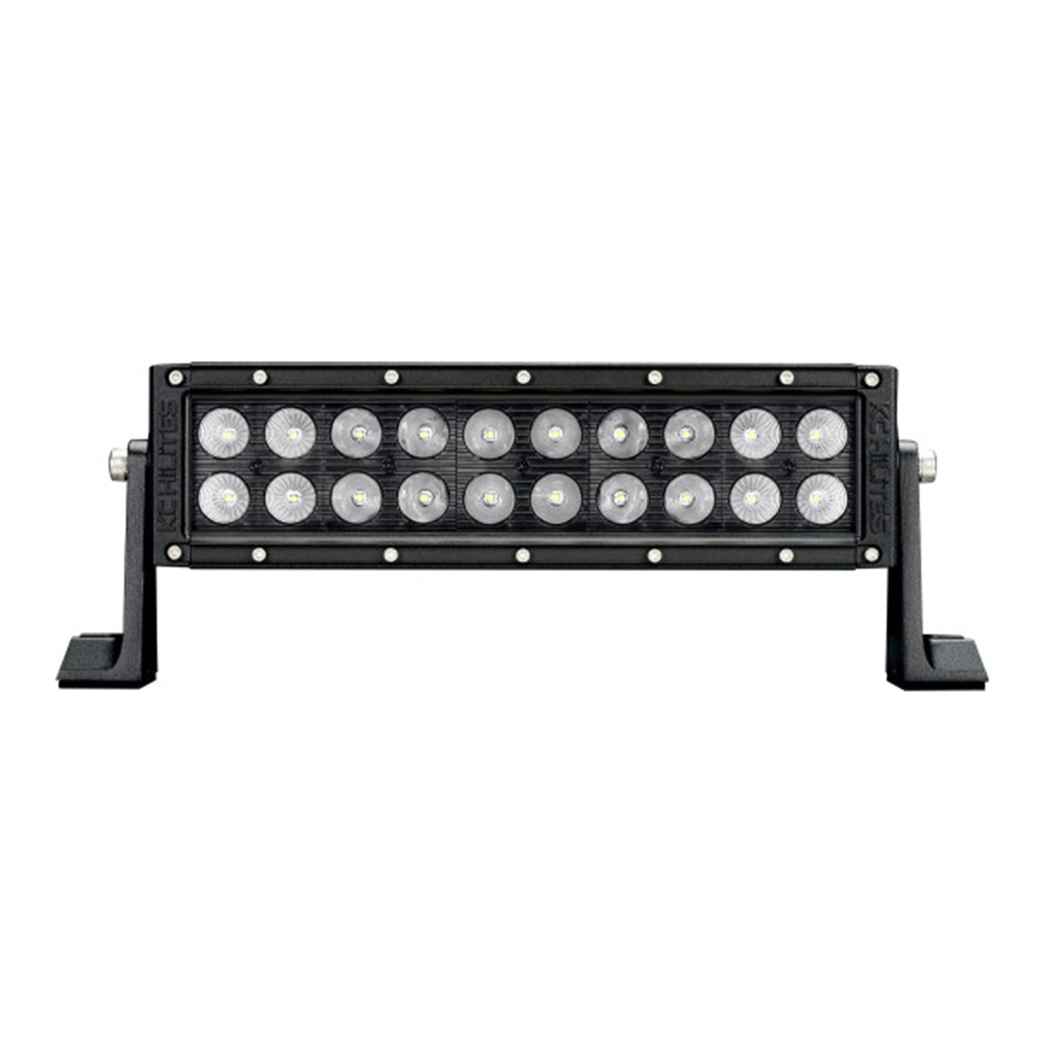 KC HiLiTES 10" C10 LED Car Light Bar Kit w/ Wiring Harness & Mounting Brackets