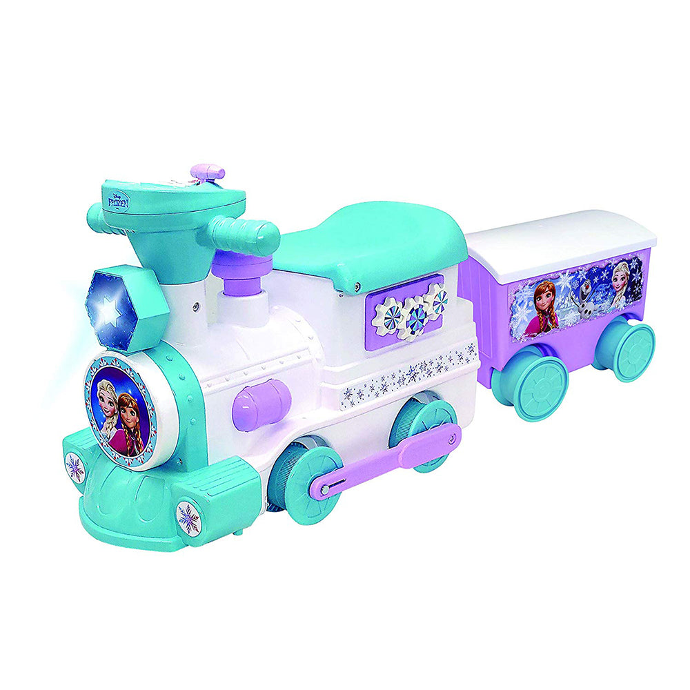 Kiddieland Disney Frozen 2 in 1 Battery Train with Caboose and Tracks (Damaged)