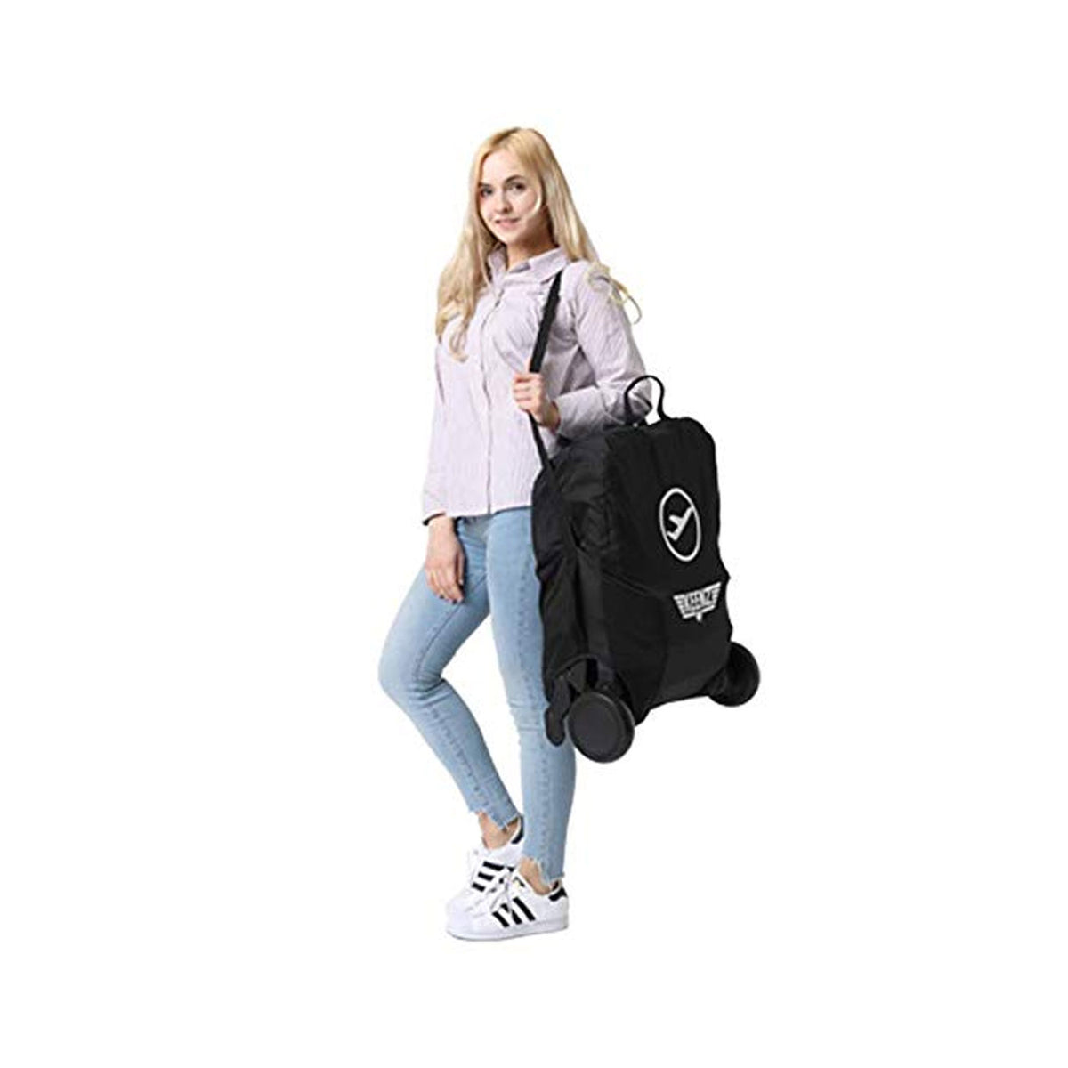 Keenz Air Plus Lightweight Compact 2 in 1 Pet and Baby Stroller w/ Canopy, Gray - VMInnovations