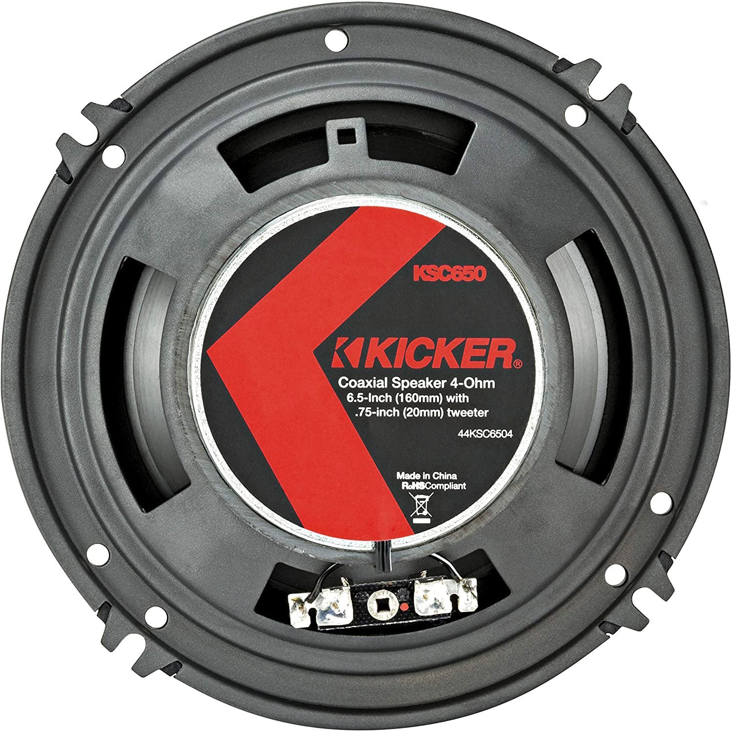 KICKER 44KSC6504 KS Series 6.5 Inch 4 Ohm Coaxial Car Audio Speakers (8 Pack) - VMInnovations
