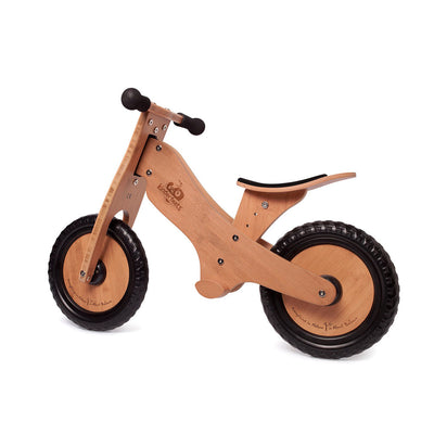 Kinderfeets Durable Wooden Children's Balance Ride On Training Bike, Bamboo