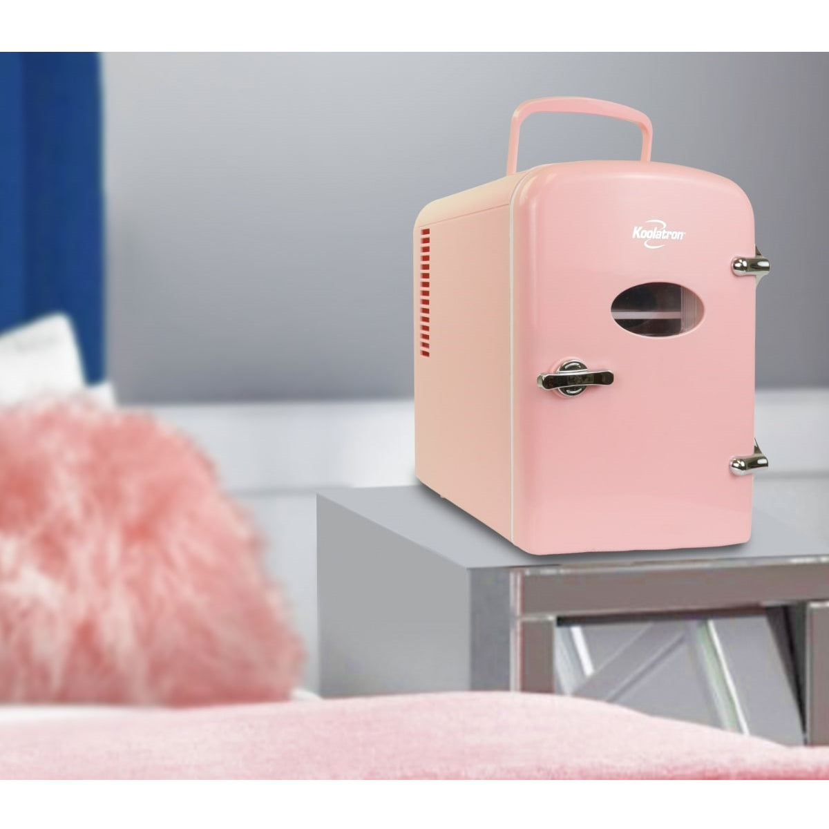 Koolatron 6 Can Retro AC/DC Electric Portable Mini Fridge Beverage Cooler (Used) - VMInnovations