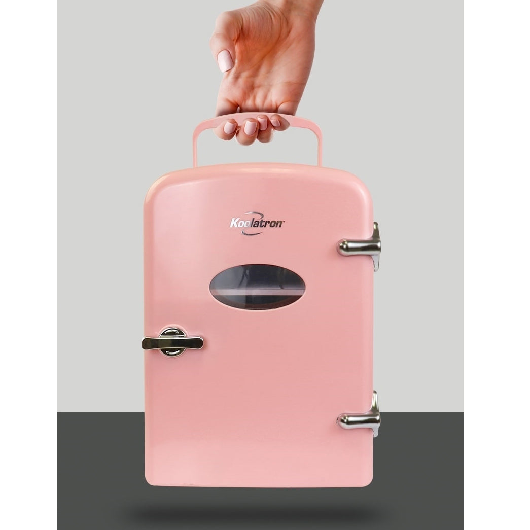Koolatron 6 Can Retro AC/DC Electric Portable Mini Fridge Beverage Cooler (Used) - VMInnovations