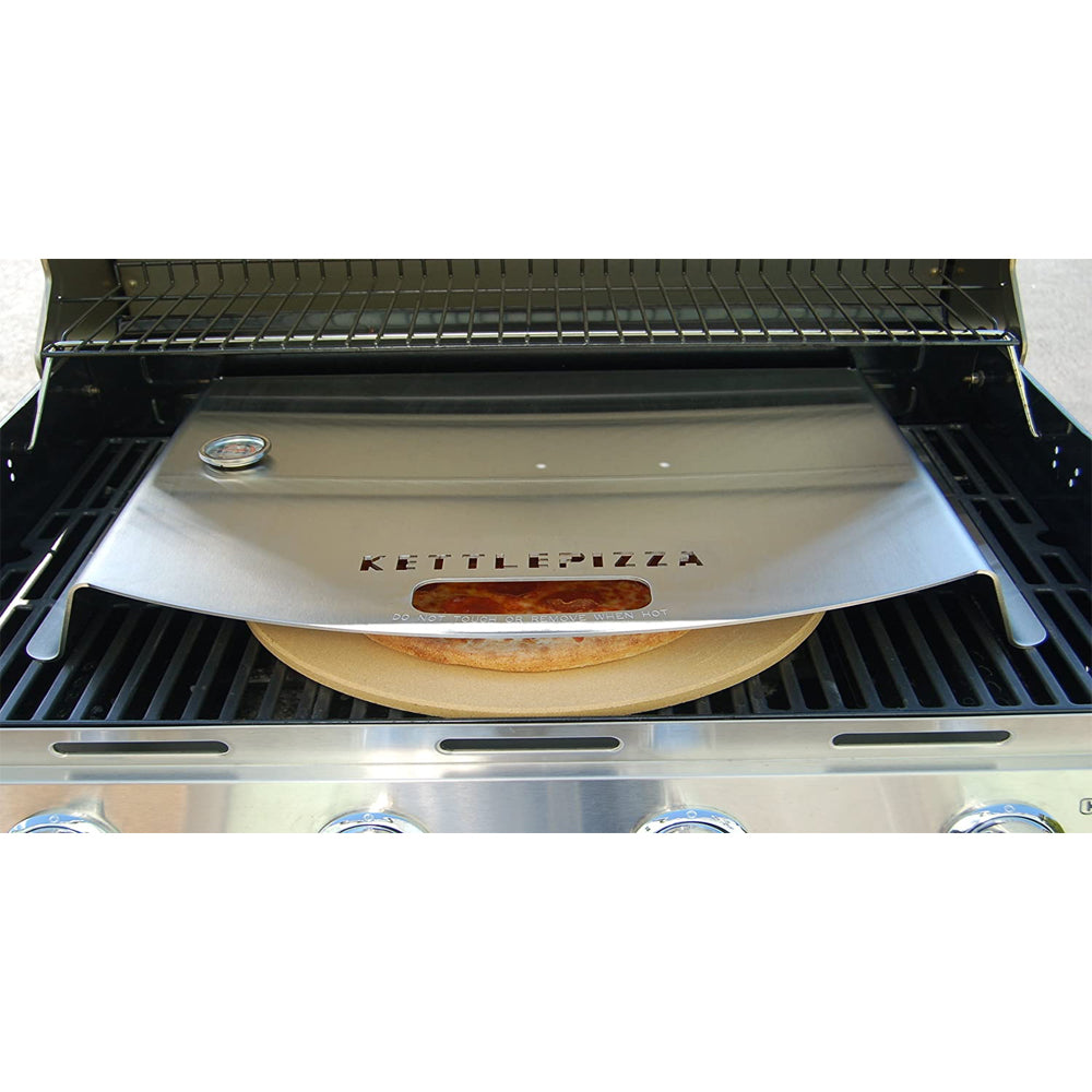 KettlePizza Stainless Steel Pizza Oven Kit for Gas Cooking Grills (Open Box)