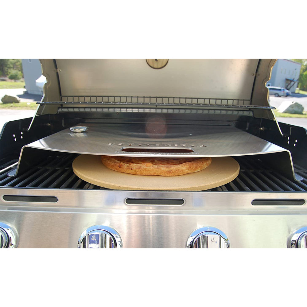 KettlePizza Stainless Steel Pizza Oven Kit for Gas Cooking Grill (Open Box)