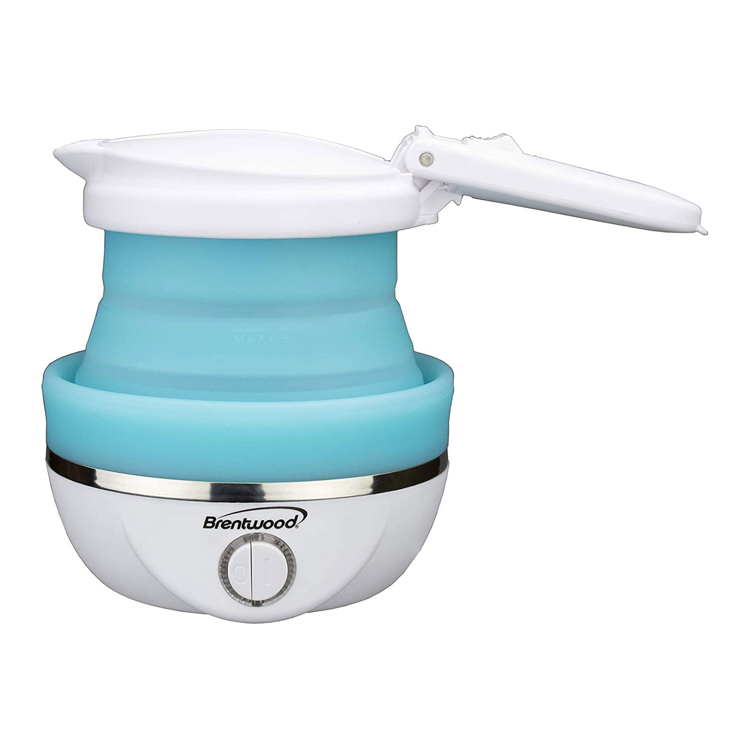 Brentwood KT-1508BL Dual Voltage 0.8L Collapsible Portable Tea Kettle, Blue - VMInnovations