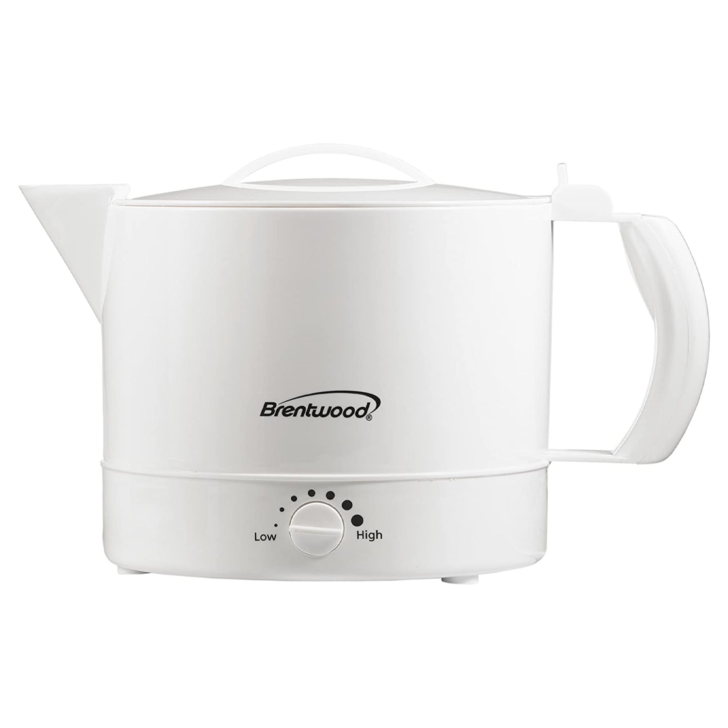Brentwood 1000W Electric BPA Free Plastic 32 Oz Kettle Tea Pot, White (Open Box) - VMInnovations