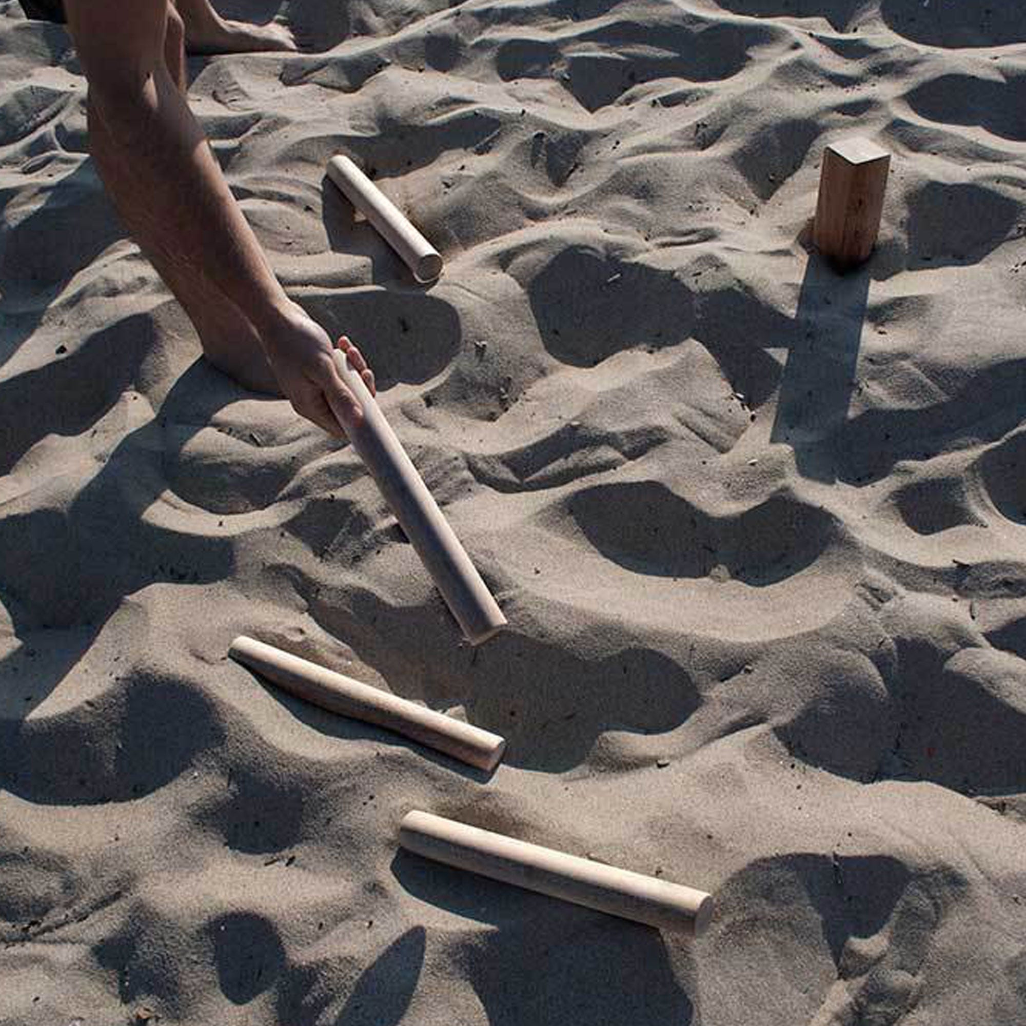 YardGames Kubb Premium Wooden Outdoor Backyard Game Set w/ Carrying Storage Bag - VMInnovations