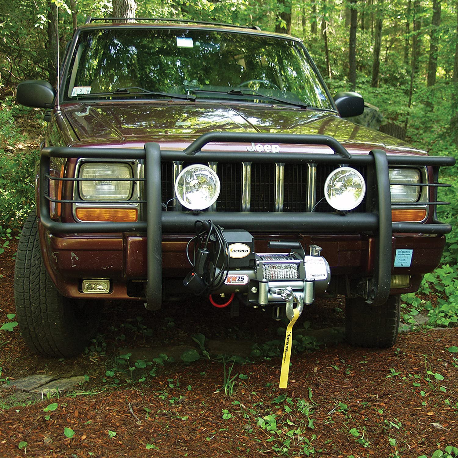 Keeper Electric Winch 4.5 Horsepower 7500lb Load with Hitch Mount (For Parts)