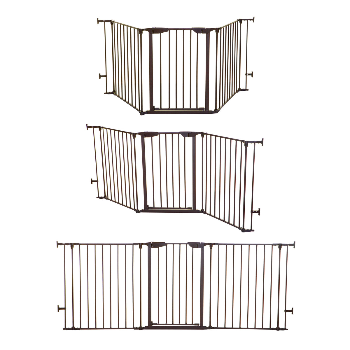 Dreambaby L2068BB Newport Adapta 33.5 to 79 Inch Baby and Pet Safety Gate, Brown - VMInnovations