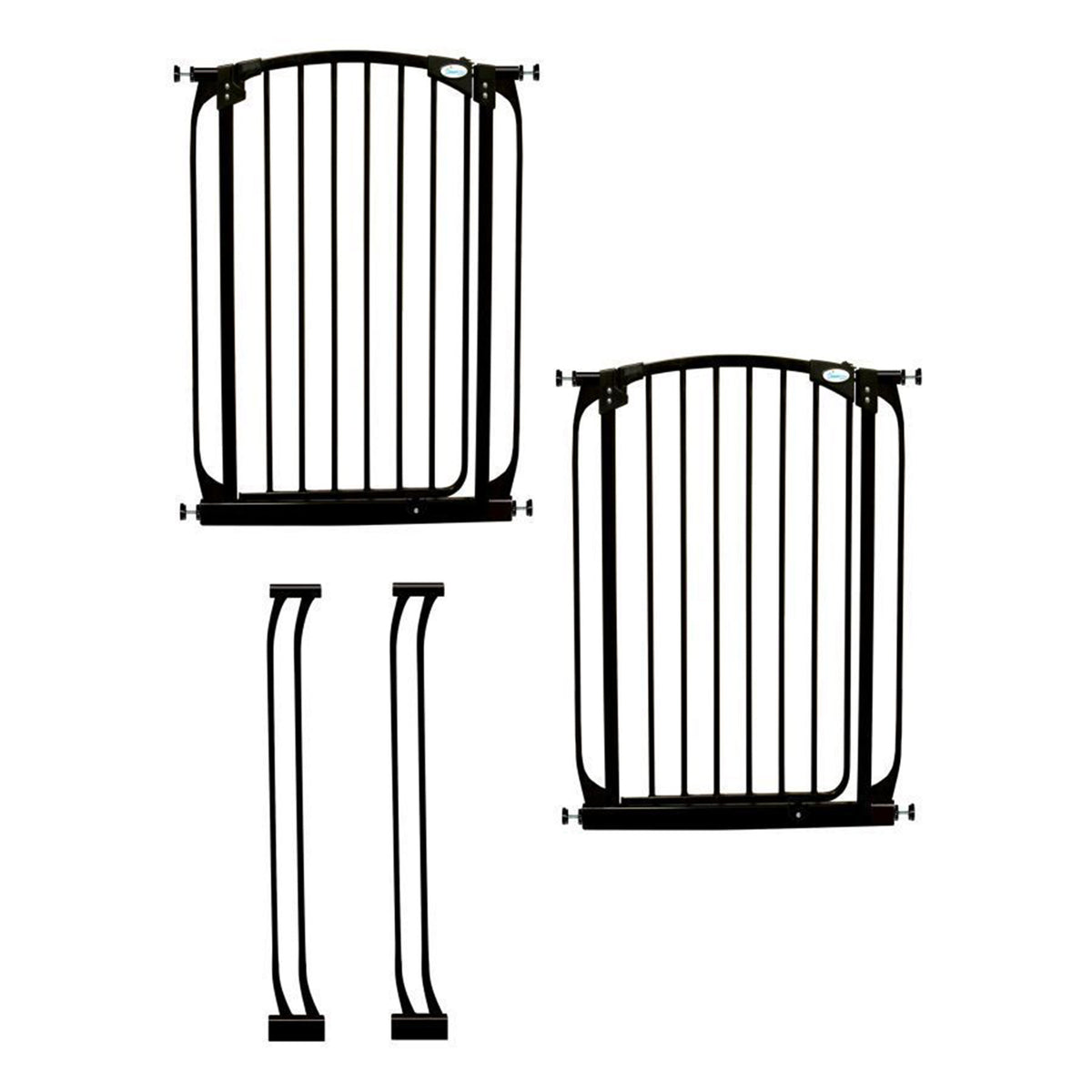 Dreambaby L788B Chelsea 28 to 39 Inch Auto-Close Baby Gate w/ Extensions, Black - VMInnovations