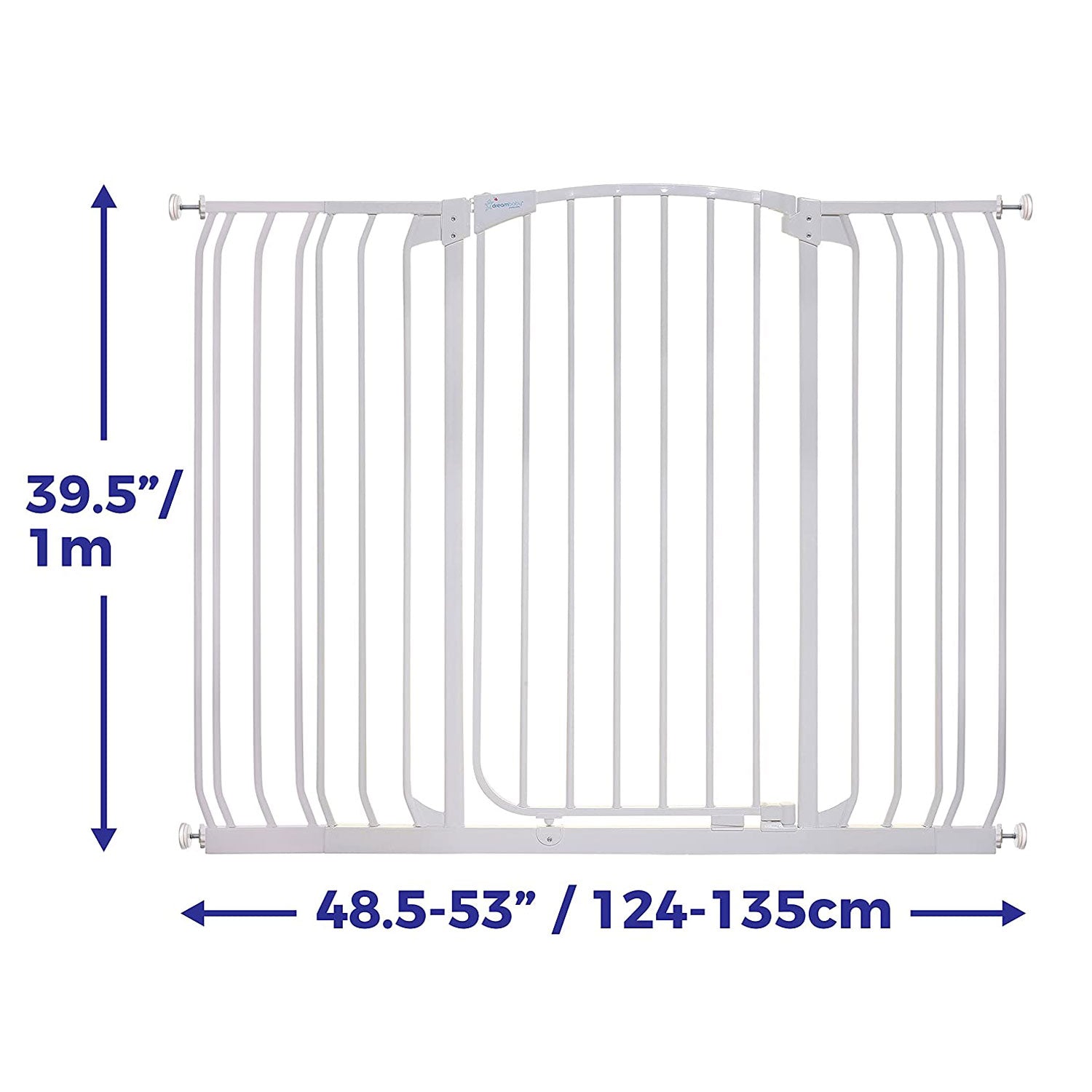 Dreambaby Chelsea 38-53 Inch Extra Tall & Wide Auto-Close Safety Gate (Used)