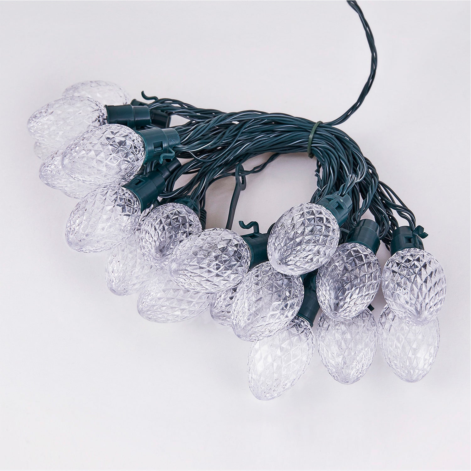 Lumations Twinkly App Controlled C12 Faceted Lights, 20 LED Bulbs, Multi Color