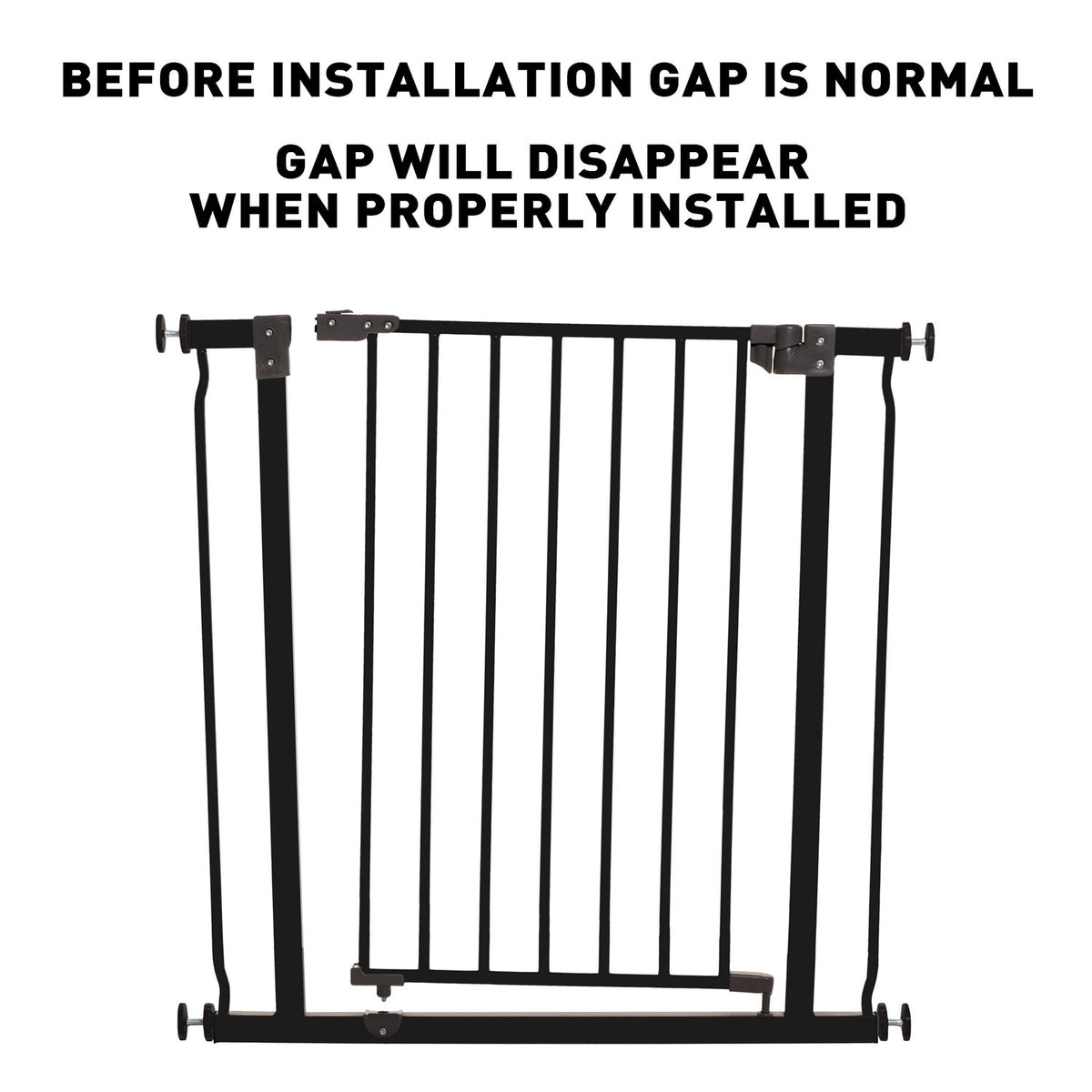 Dreambaby L919BB Liberty 29.5 to 33 Inch Auto-Close Baby Pet Safety Gate, Black - VMInnovations