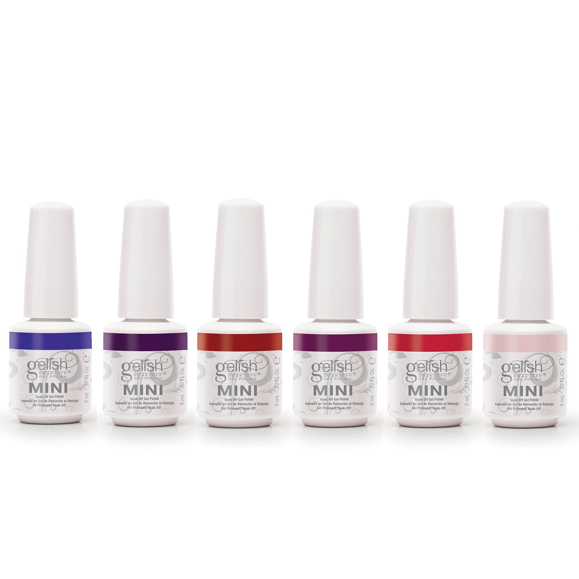 Gelish Mini Fearless and Fun Kung Fu Flair 9 mL Soak Off Gel Polish Set, 6 Pack