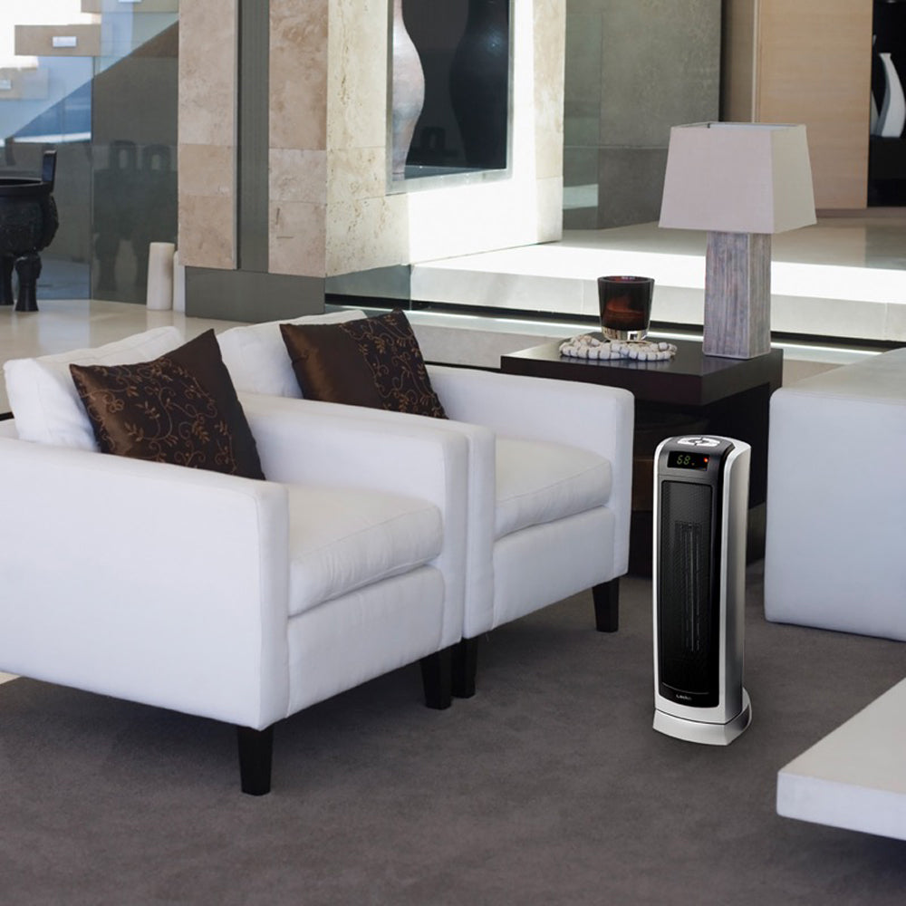 Lasko 5521 Portable Electric 1500W Room Oscillating Ceramic Tower Space Heater - VMInnovations