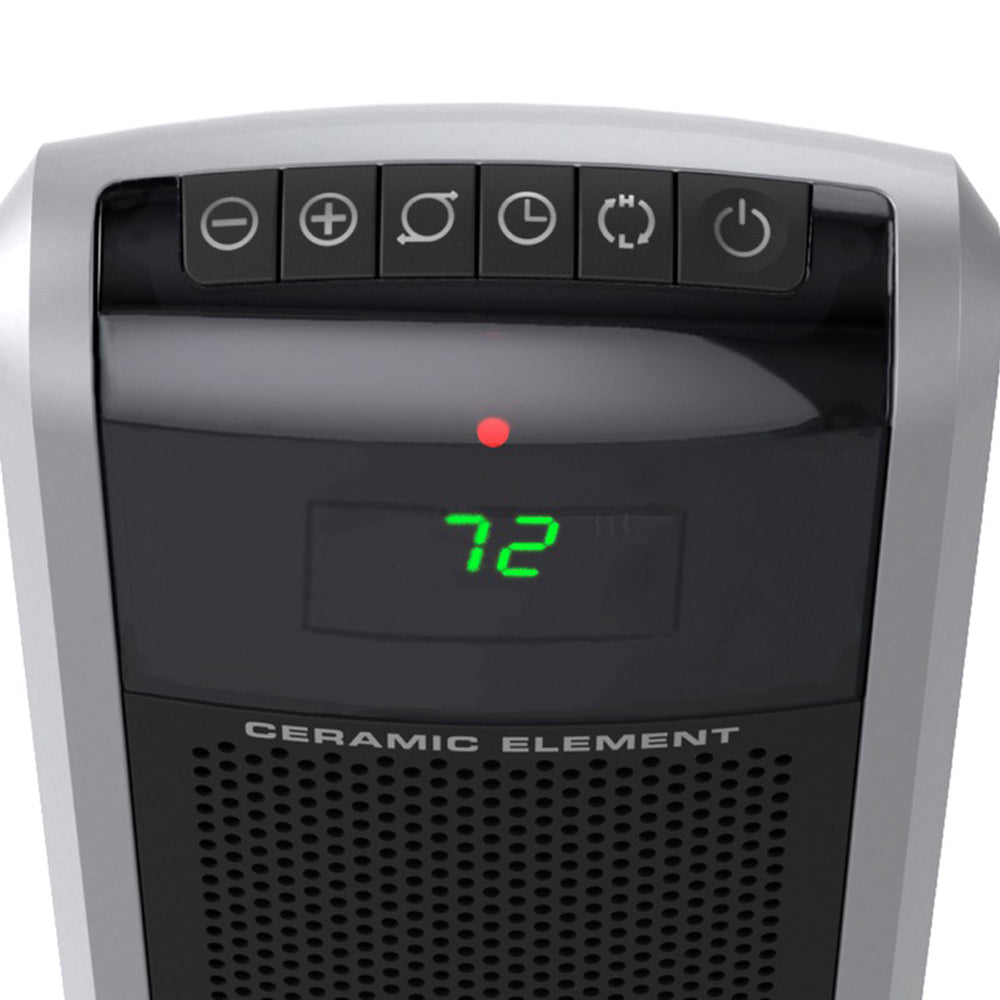 Lasko 5586 Portable 1500W Room Oscillating Ceramic Tower Space Heater (2 Pack)