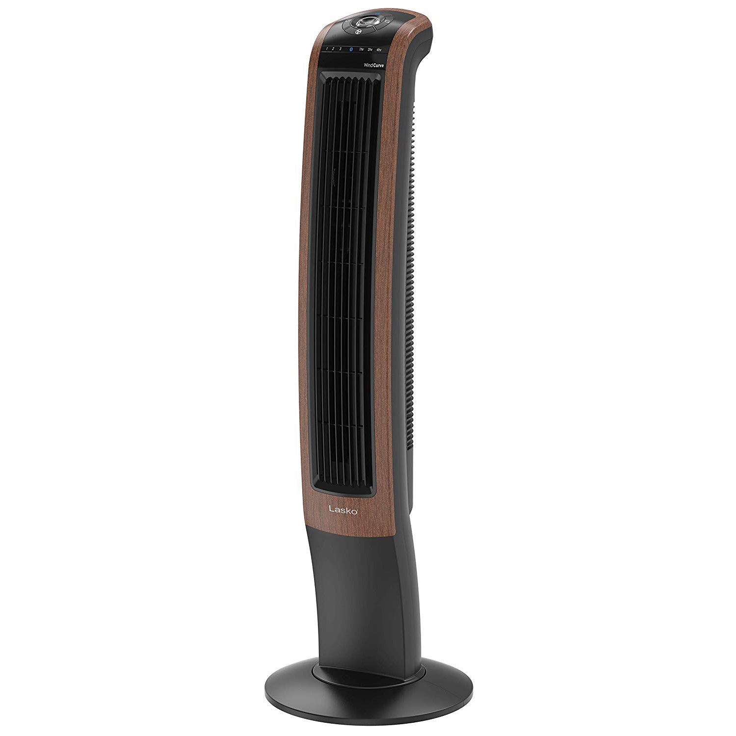 Lasko 42" Wind Curve Woodgrain Electric Slim Standing Tower Fan with Bluetooth - VMInnovations