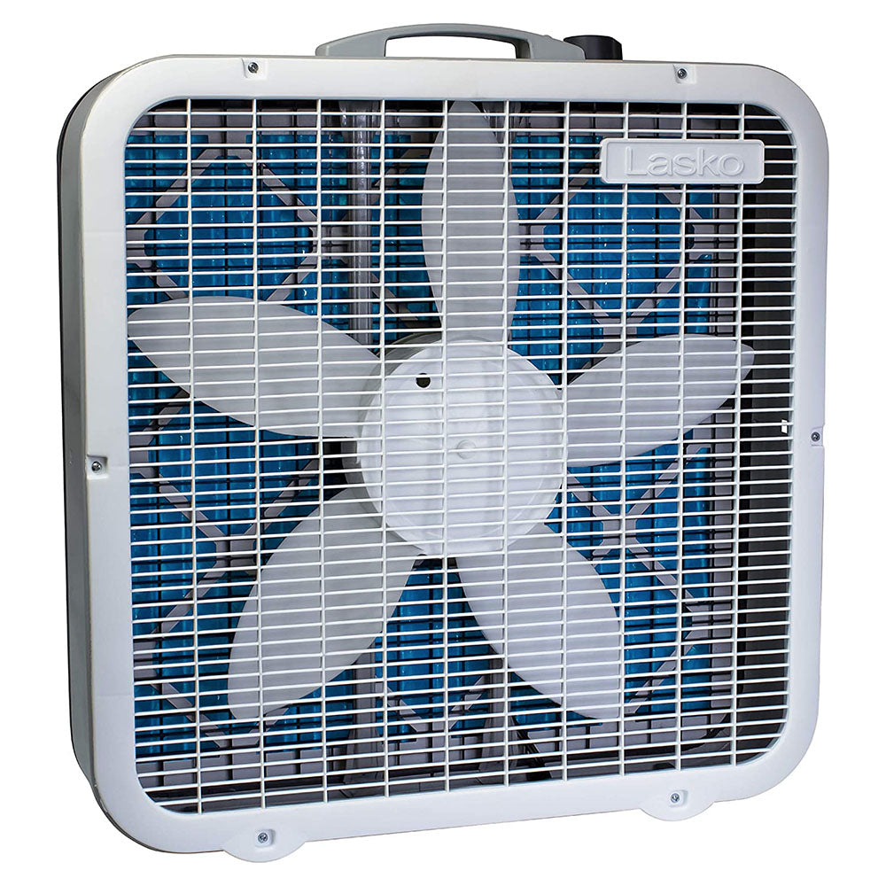 Lasko Air Flex Portable Home Office 3 Speed Air Purifier Box Fan, White(Damaged)