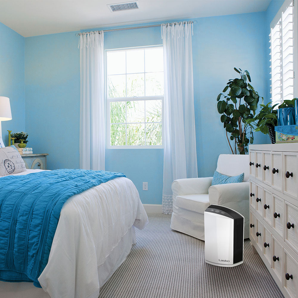 Lasko Portable Home Office 3 Speed Desktop Air Purifier Machine w/ HEPA Filter
