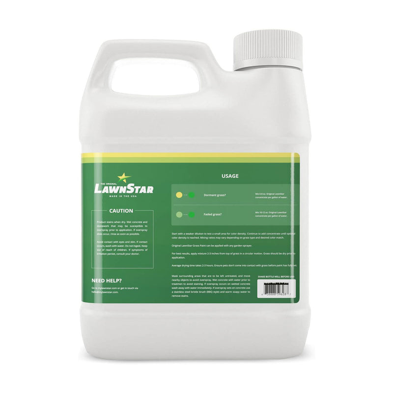 LawnStar Lawn Safe Paint Concentrate Colorant, 32 Ounce, Lush Green (2 Pack)