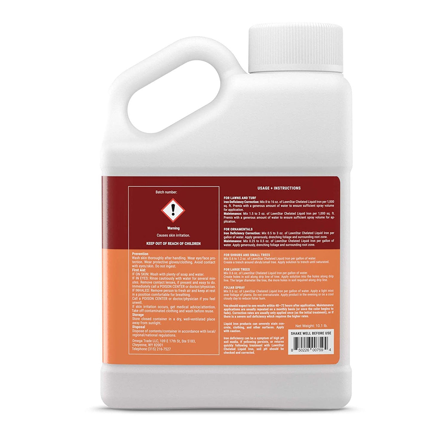 LawnStar Liquid Iron, Phosphorous Free, and Root Hume Fertilizer, 1 Gallon Each - VMInnovations