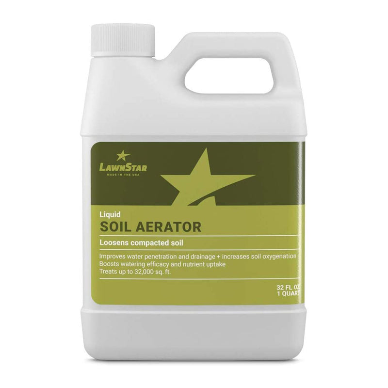 LawnStar Liquid Soil Aerator, 1 Quart & Phosphorus Free Fertilizer, 1 Gallon